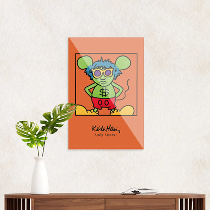 Keith Haring "Andy Mouse"