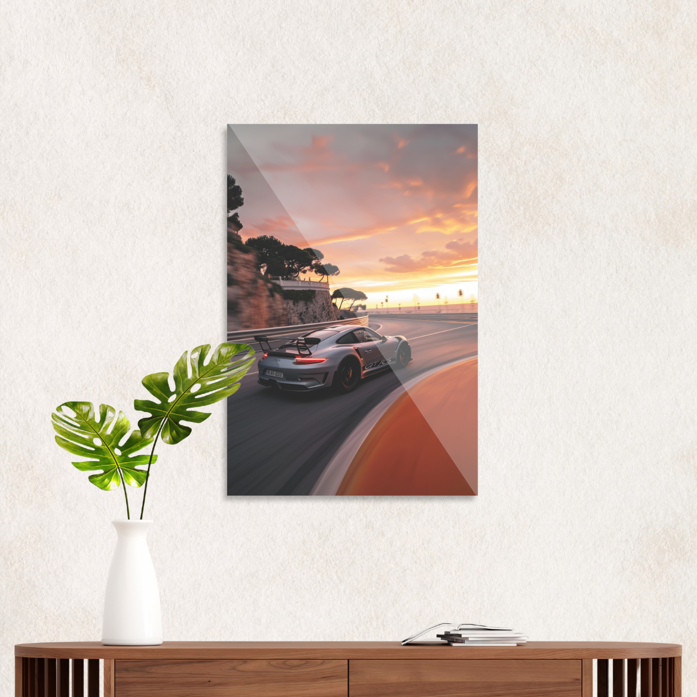 Porsche GT3 RS i solnedgang