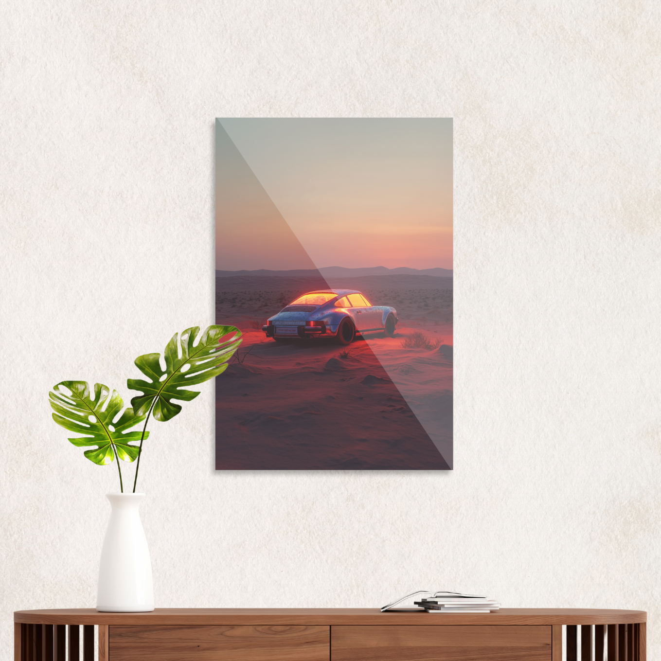 Porsche in the desert