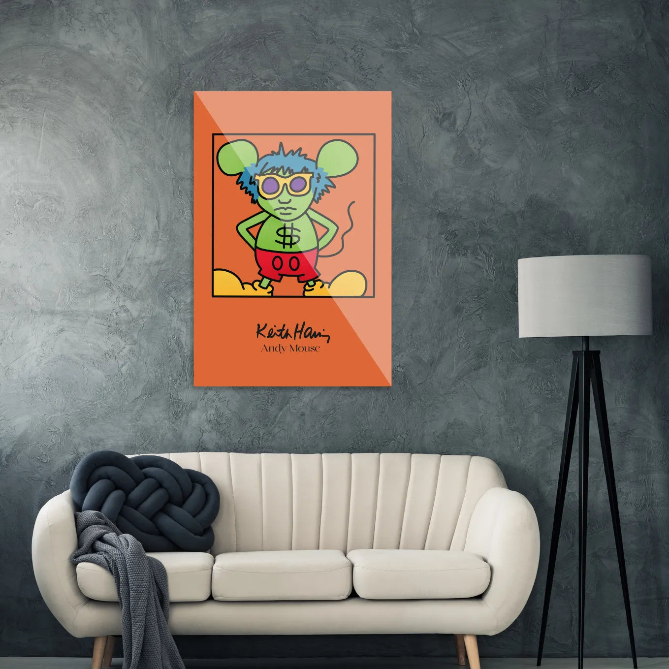 Keith Haring "Andy Mouse"