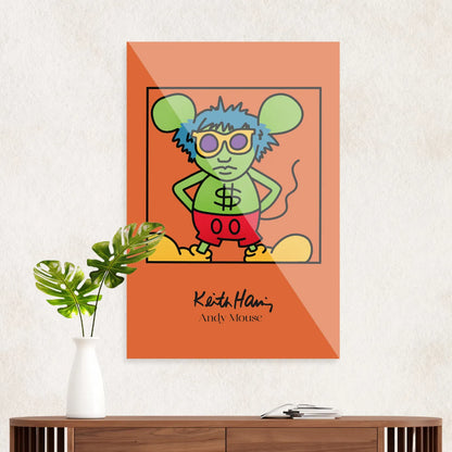 Keith Haring "Andy Mouse"