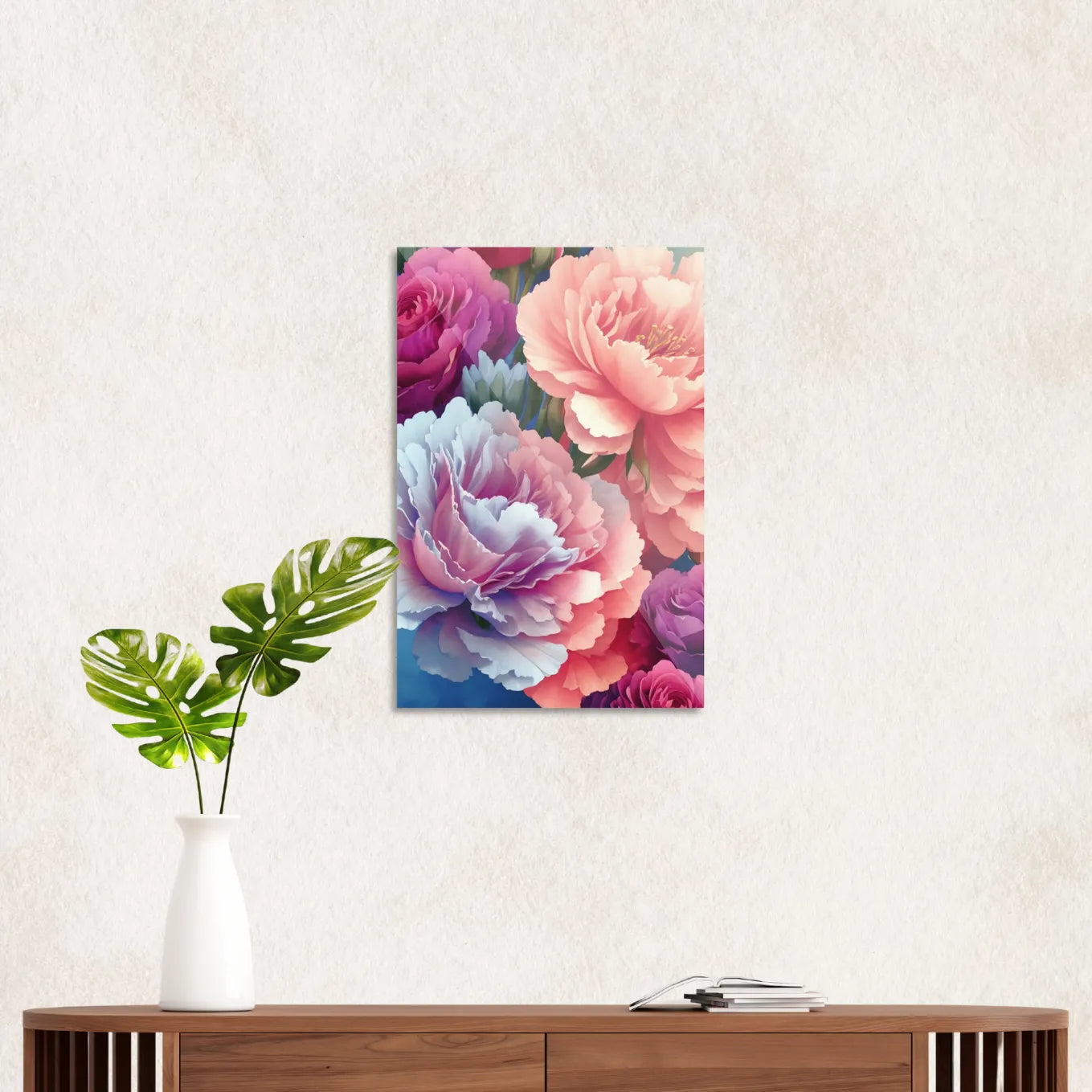 Colorful peonies