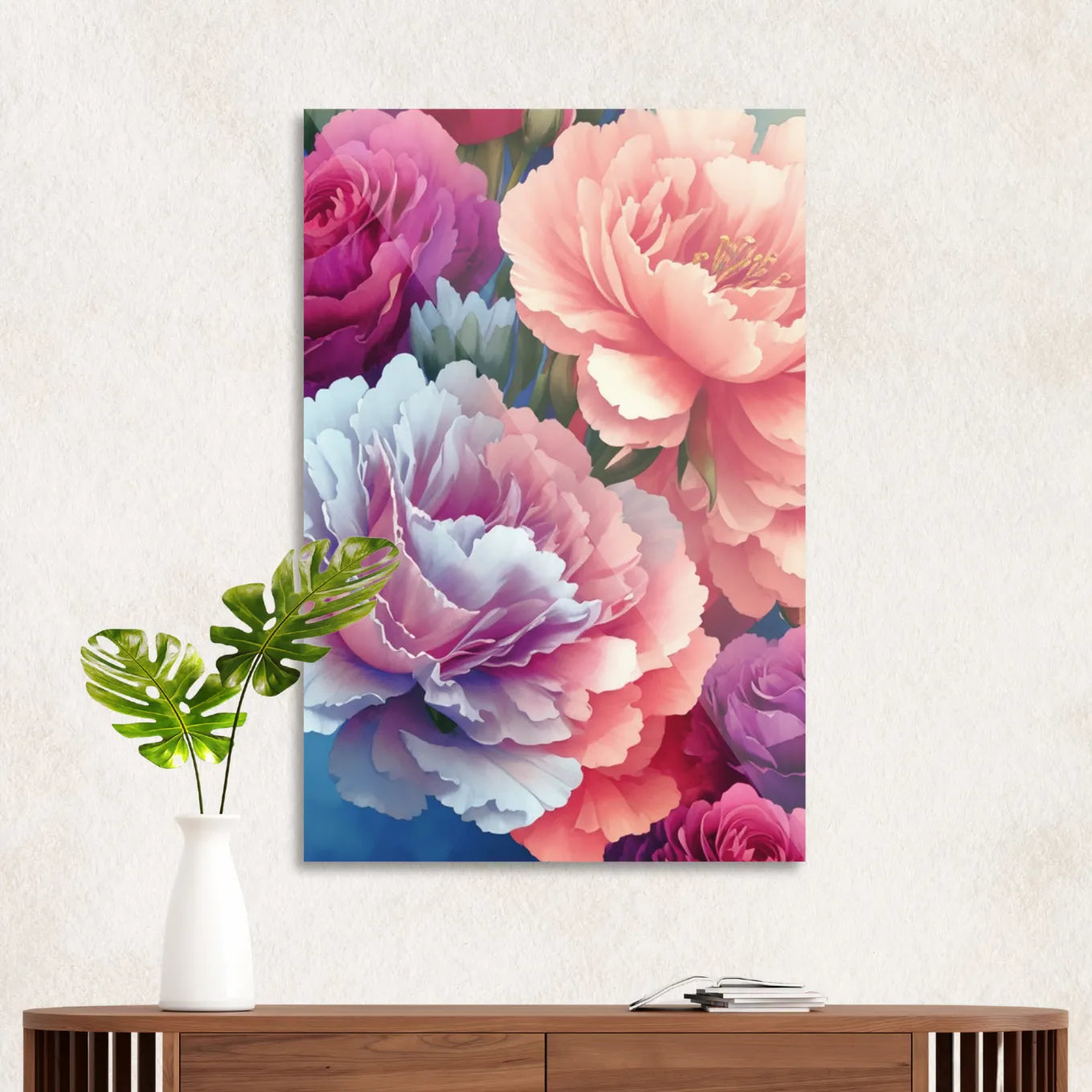 Colorful peonies