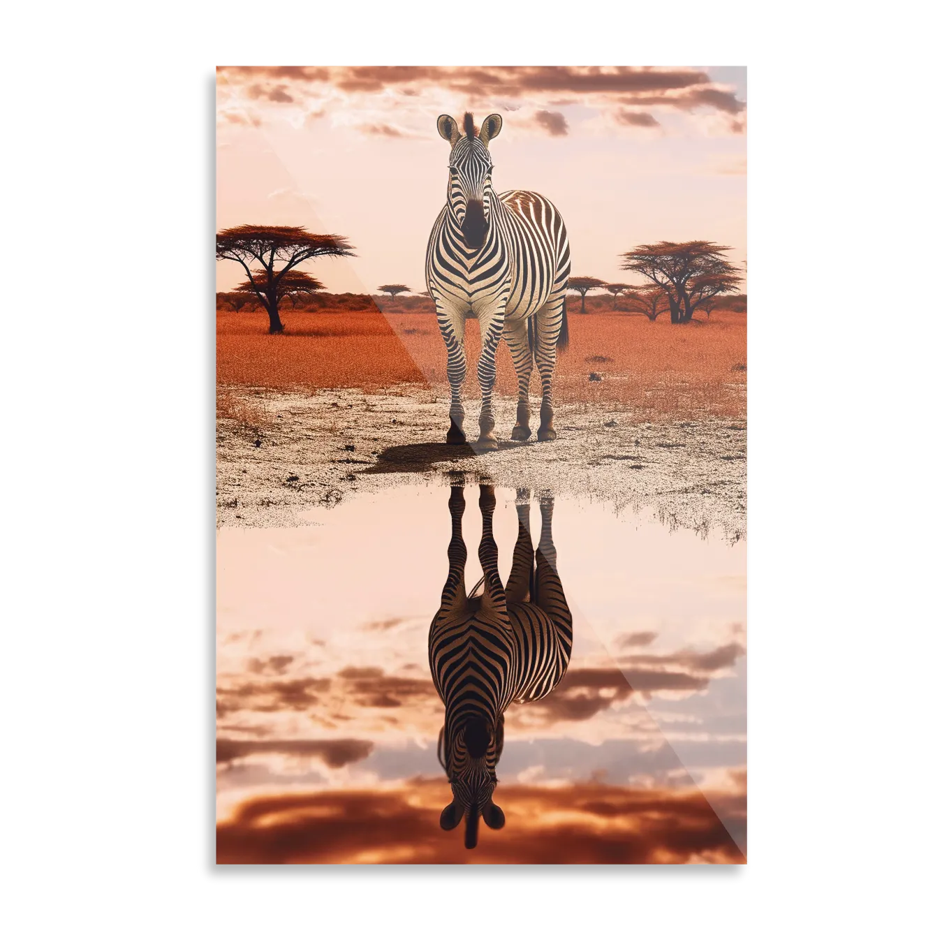 Zebra on the savannah