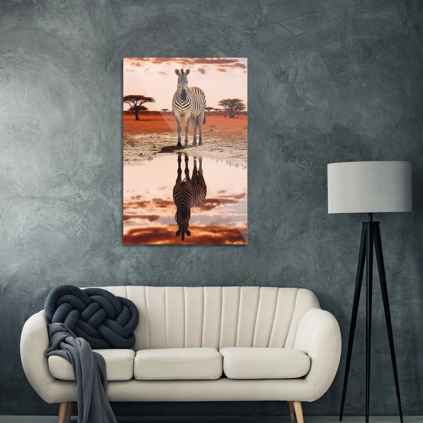 Zebra on the savannah