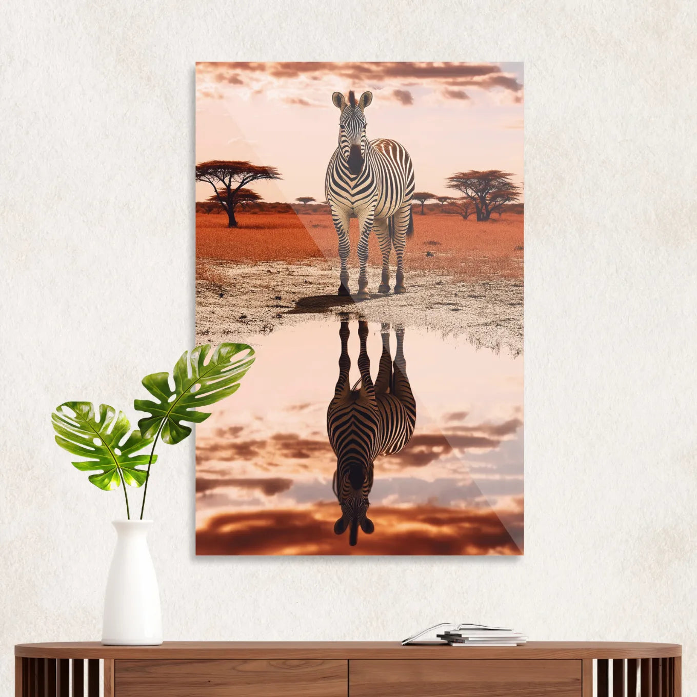 Zebra on the savannah