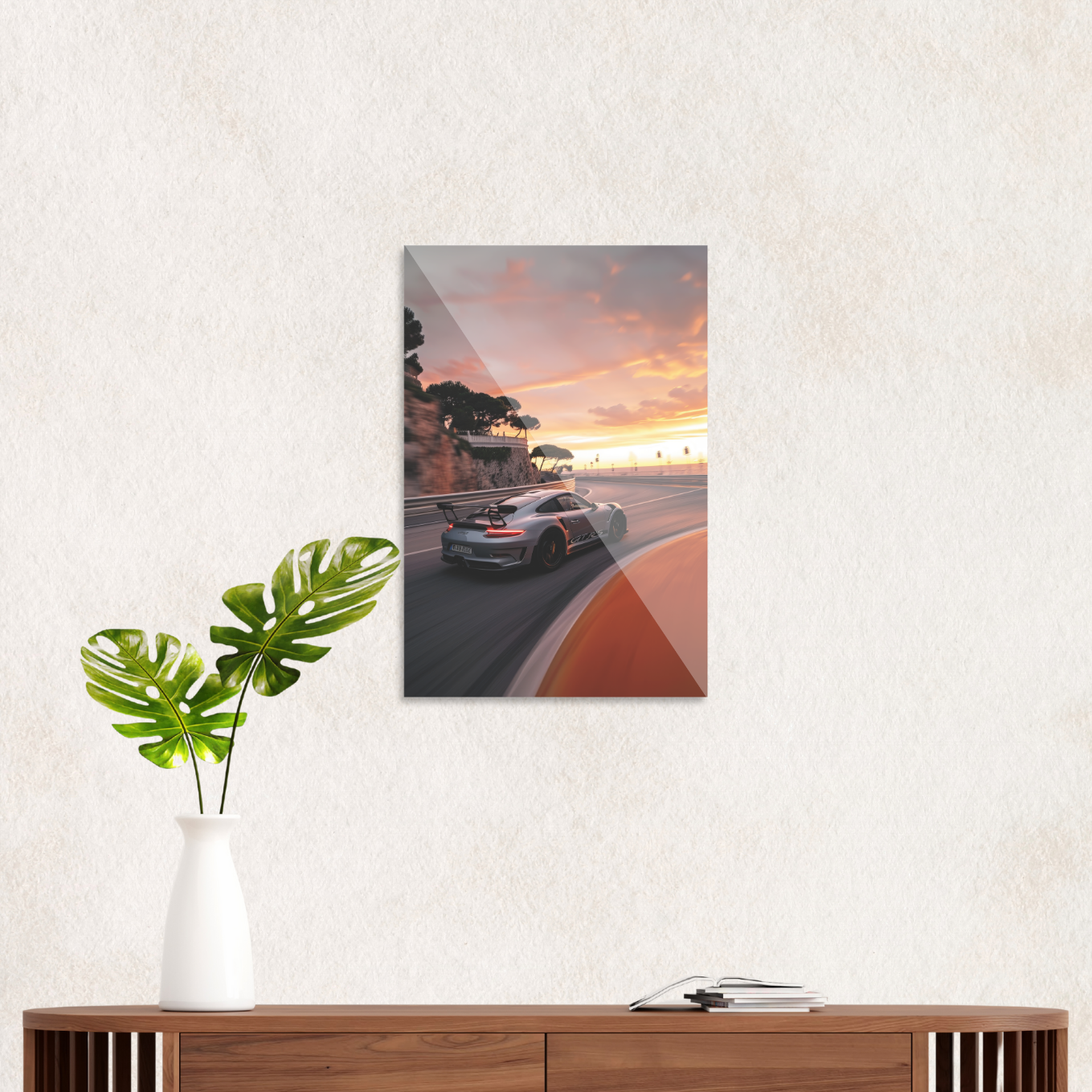 Porsche GT3 RS i solnedgang