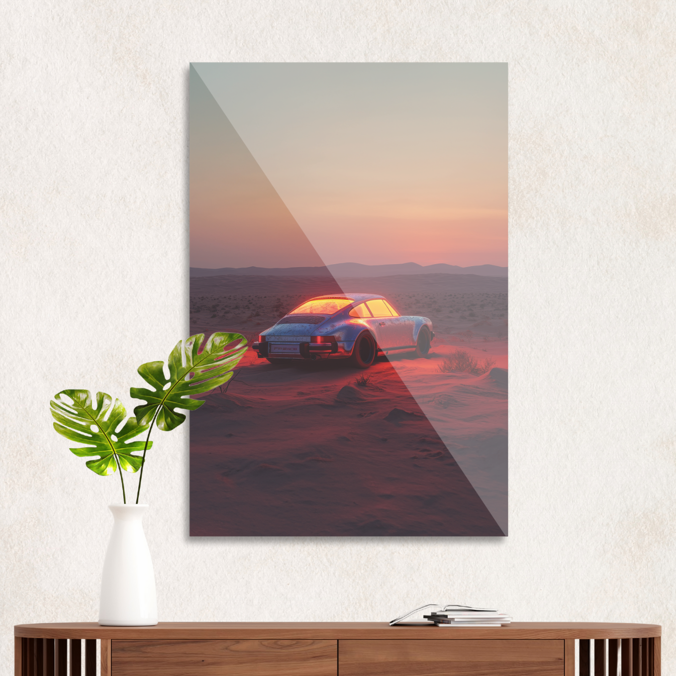 Porsche in the desert