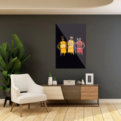 Kobe Bryant, LeBron James & Michael Jordan