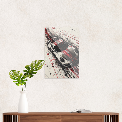 Porsche med røde striber 1