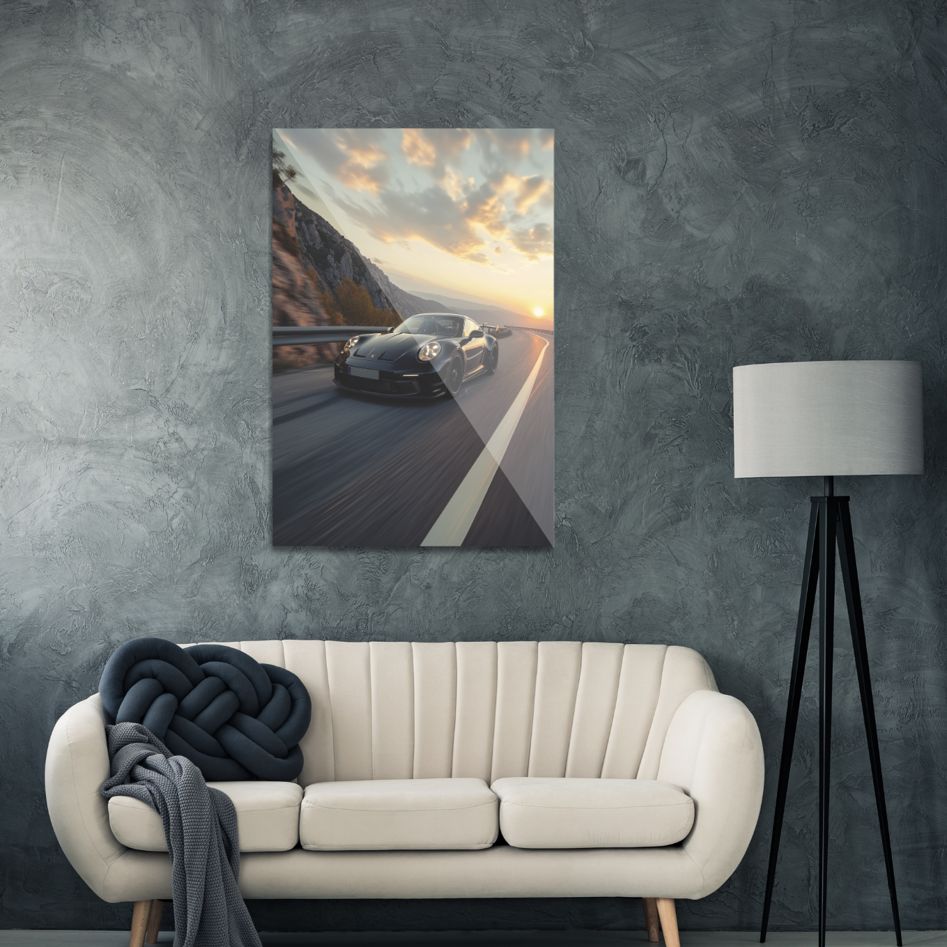 Porsche på åben vej