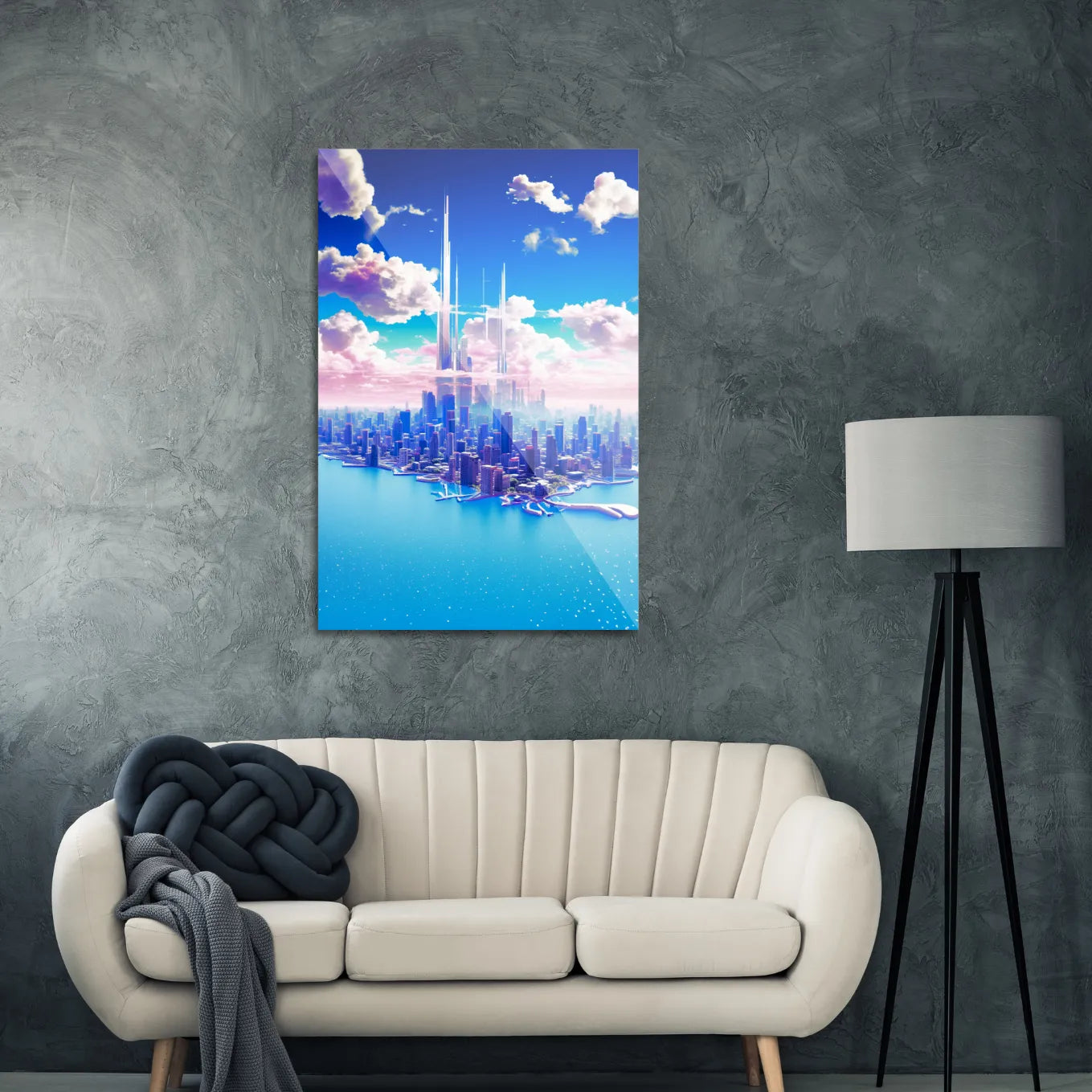 Cityscape in the sky