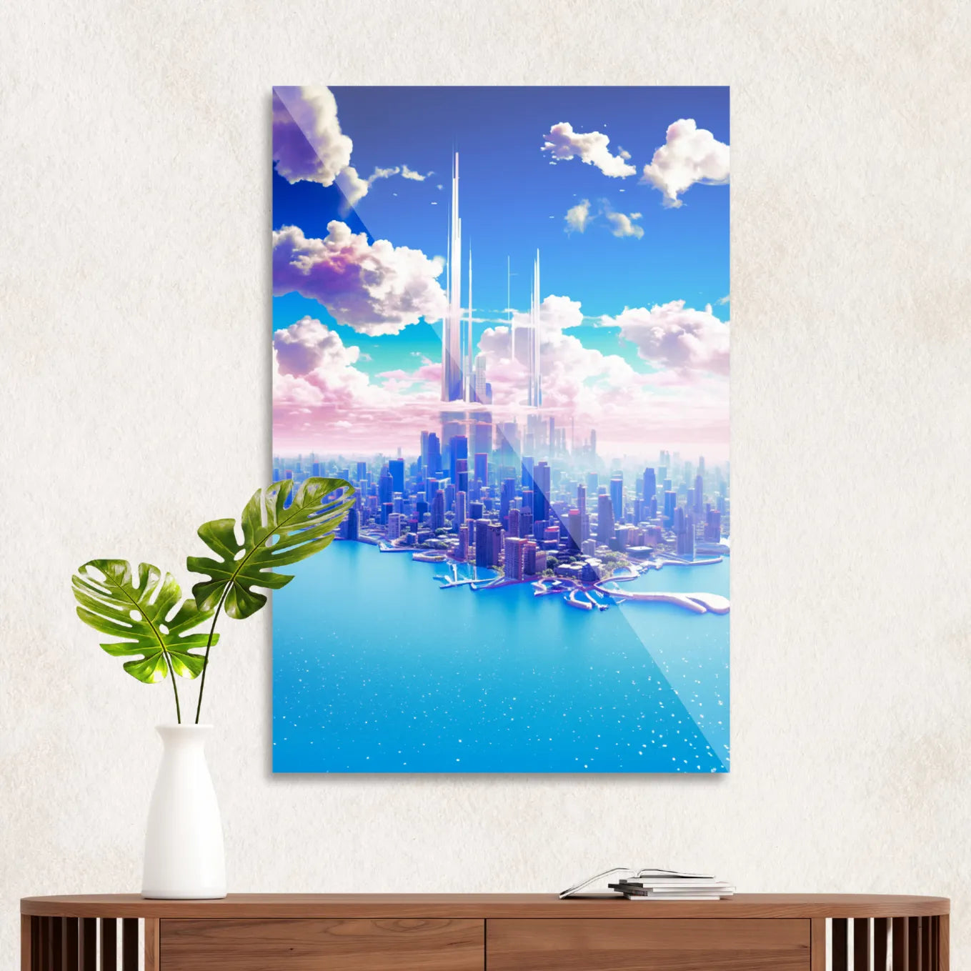 Cityscape in the sky