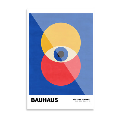 Bauhaus red & yellow eye