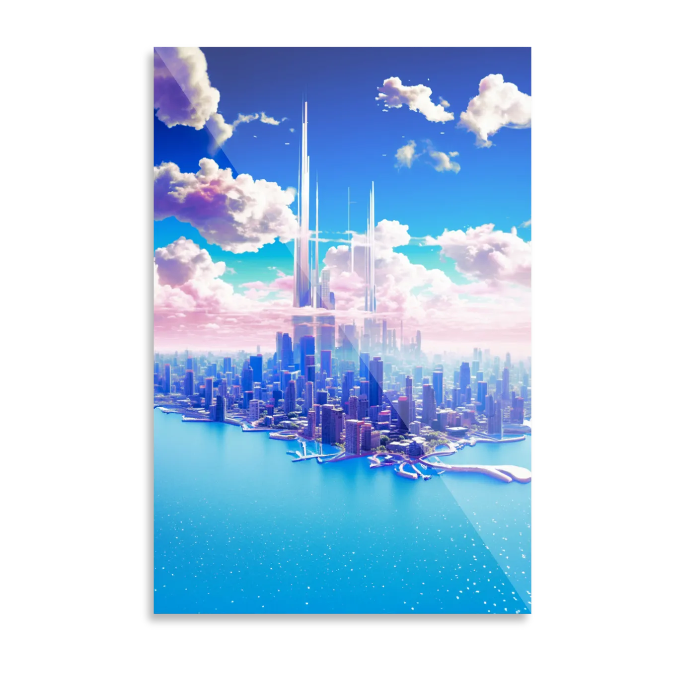 Cityscape in the sky