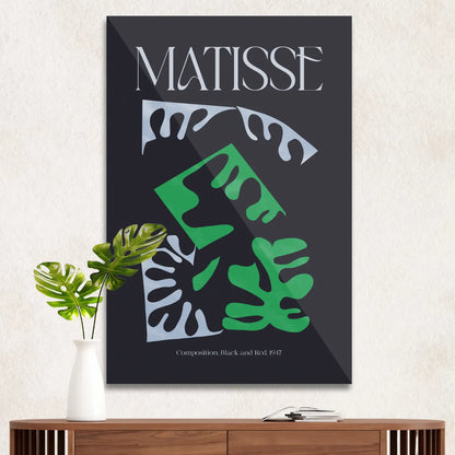 Matisse Composition, Black and red. 1947