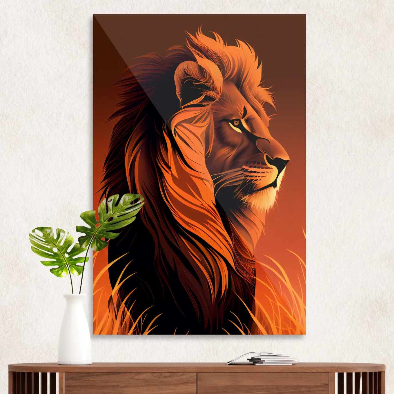 Majestic lion