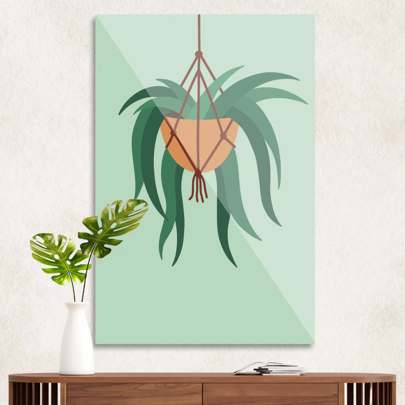 Hanging plant in pot