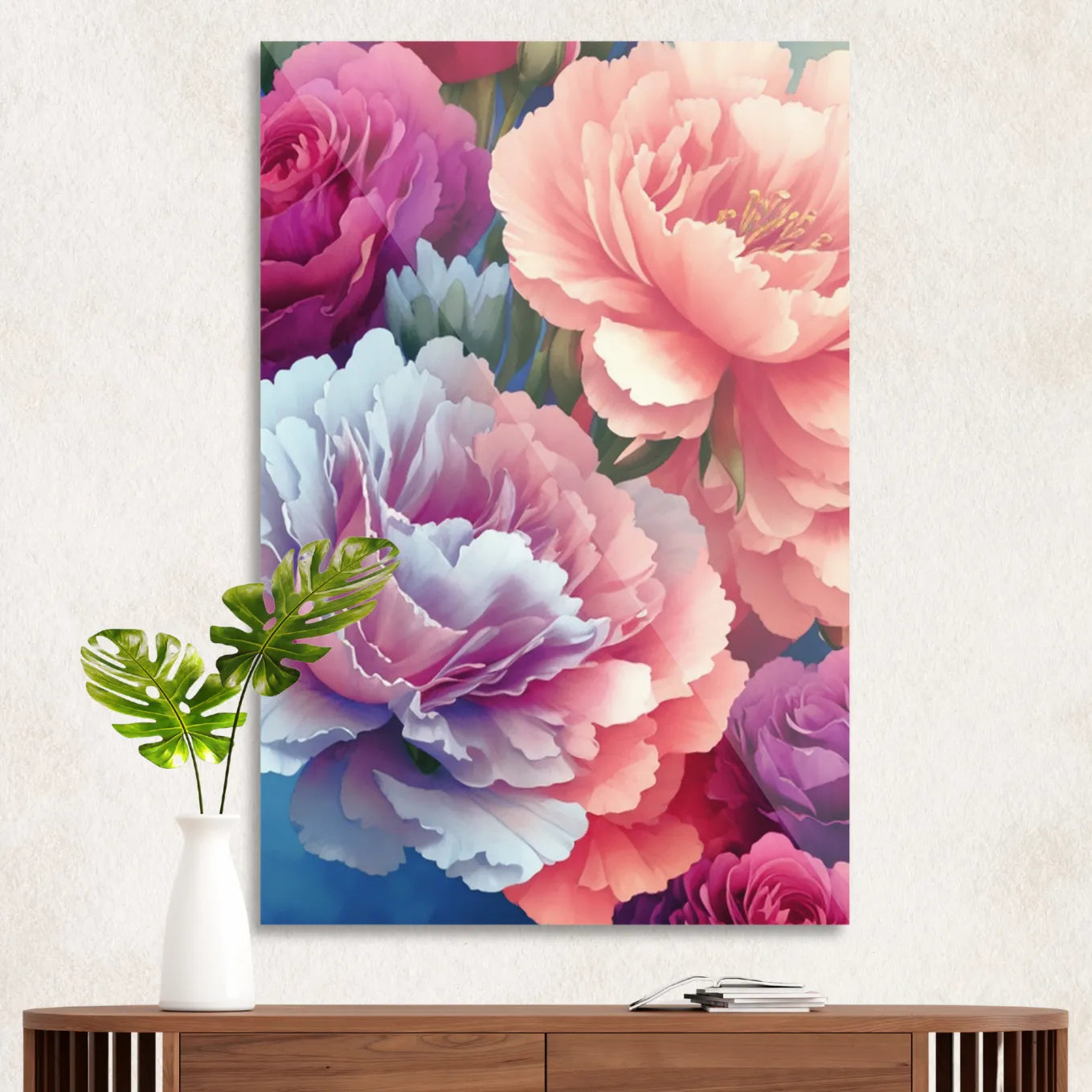 Colorful peonies