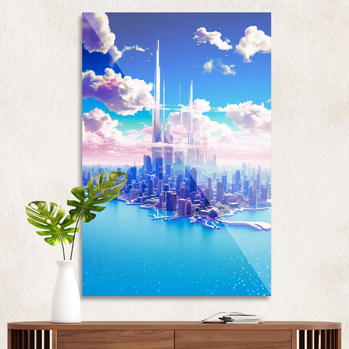 Cityscape in the sky