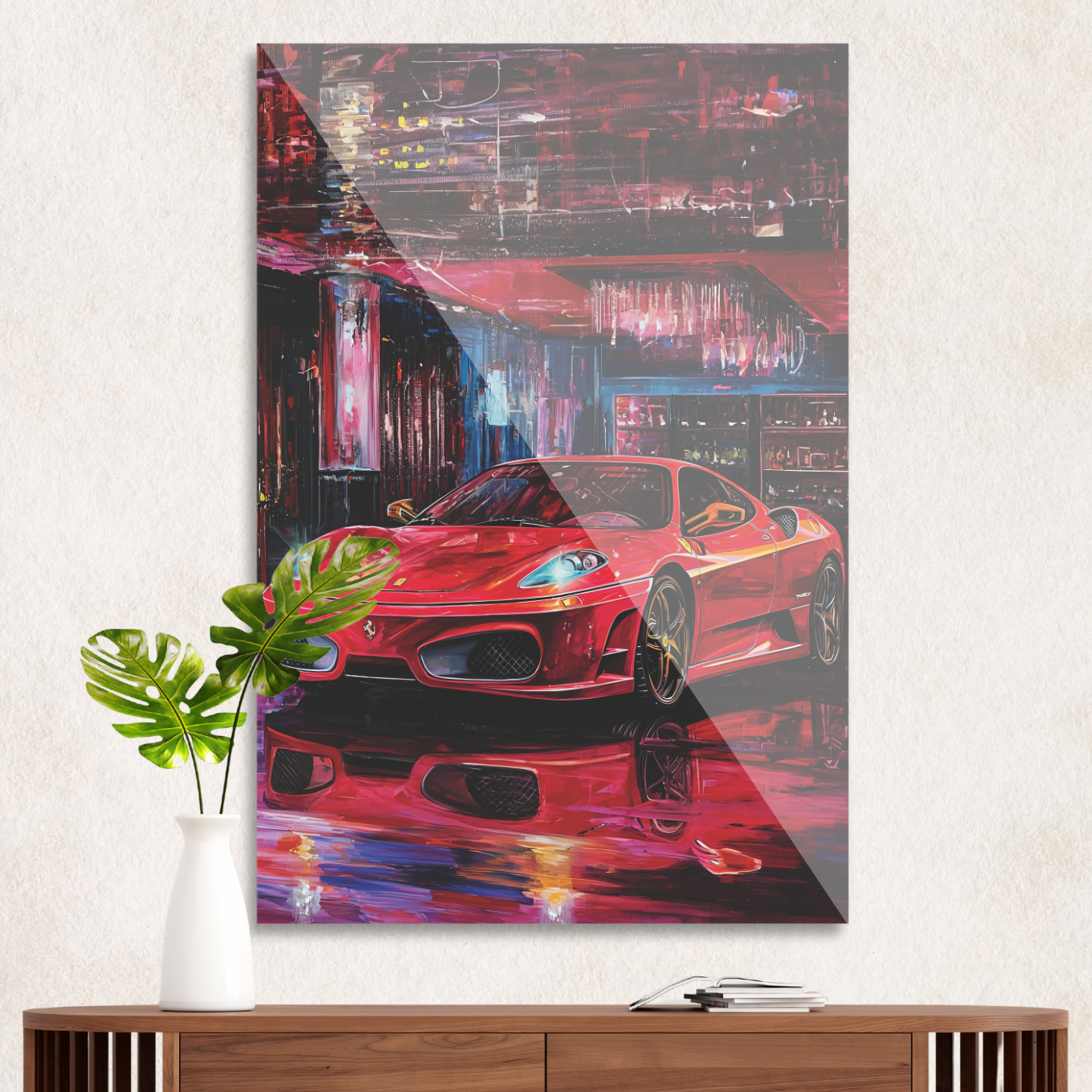 Ferrari in the night