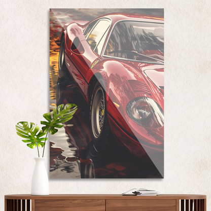 Klassisk rød Ferrari