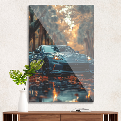 Nissan i efterårslandskab