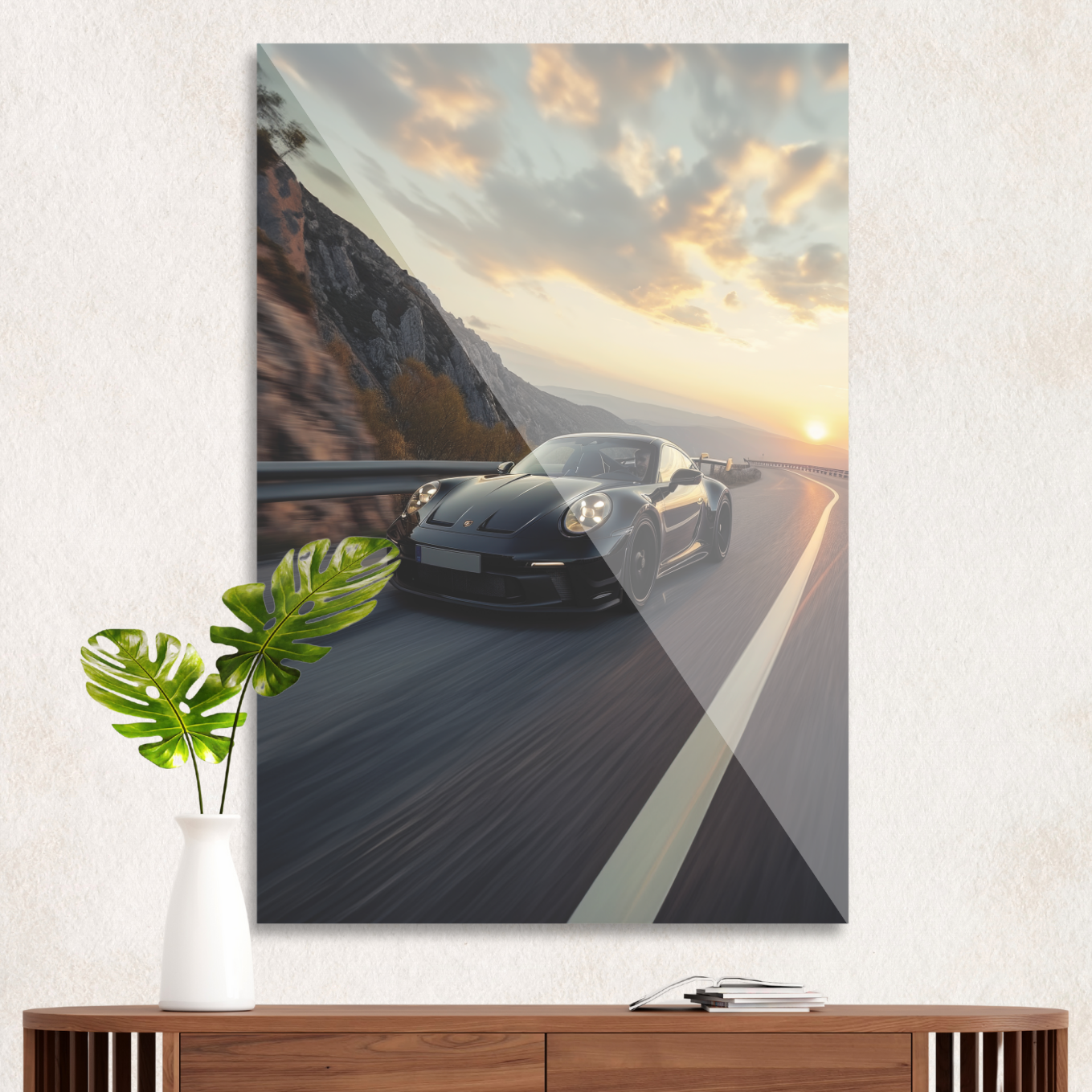 Porsche på åben vej