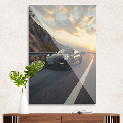 Porsche på åben vej