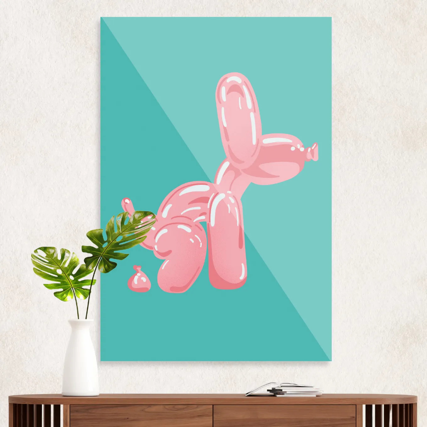 Pink balloon dog