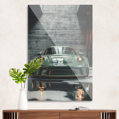 Sage green Porsche Elegance