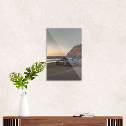 Porsche på stranden