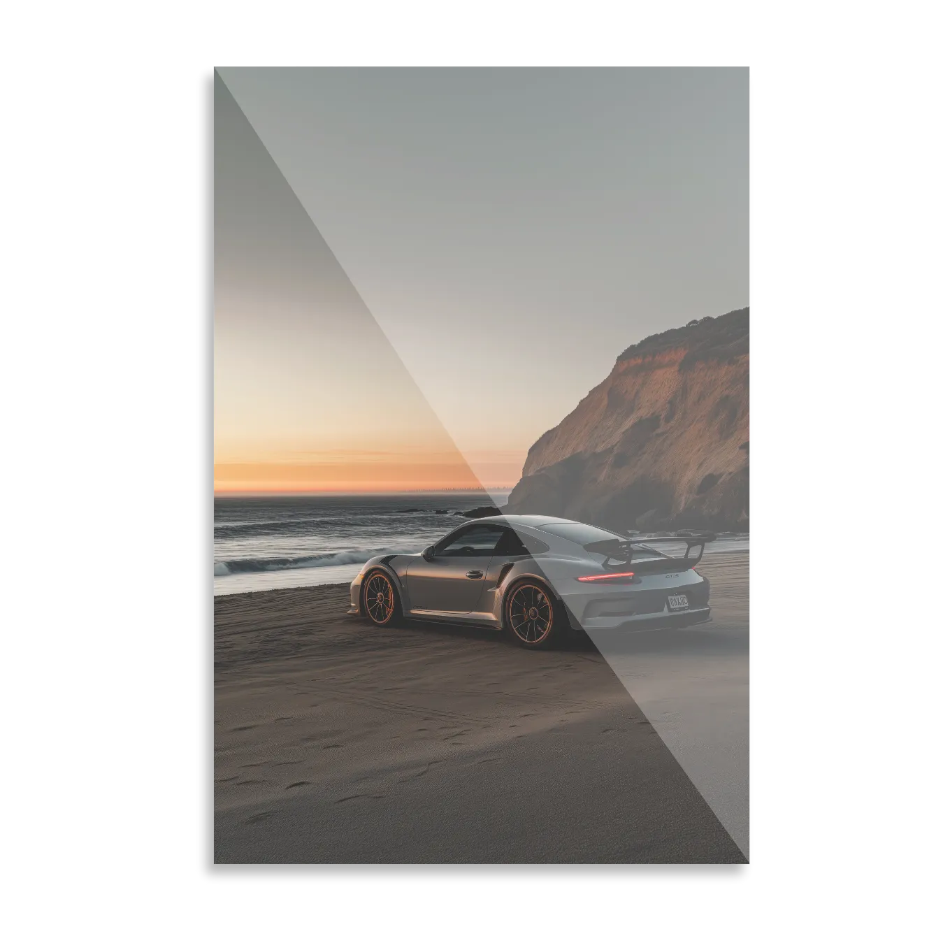 Porsche på stranden