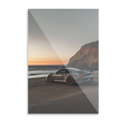 Porsche på stranden