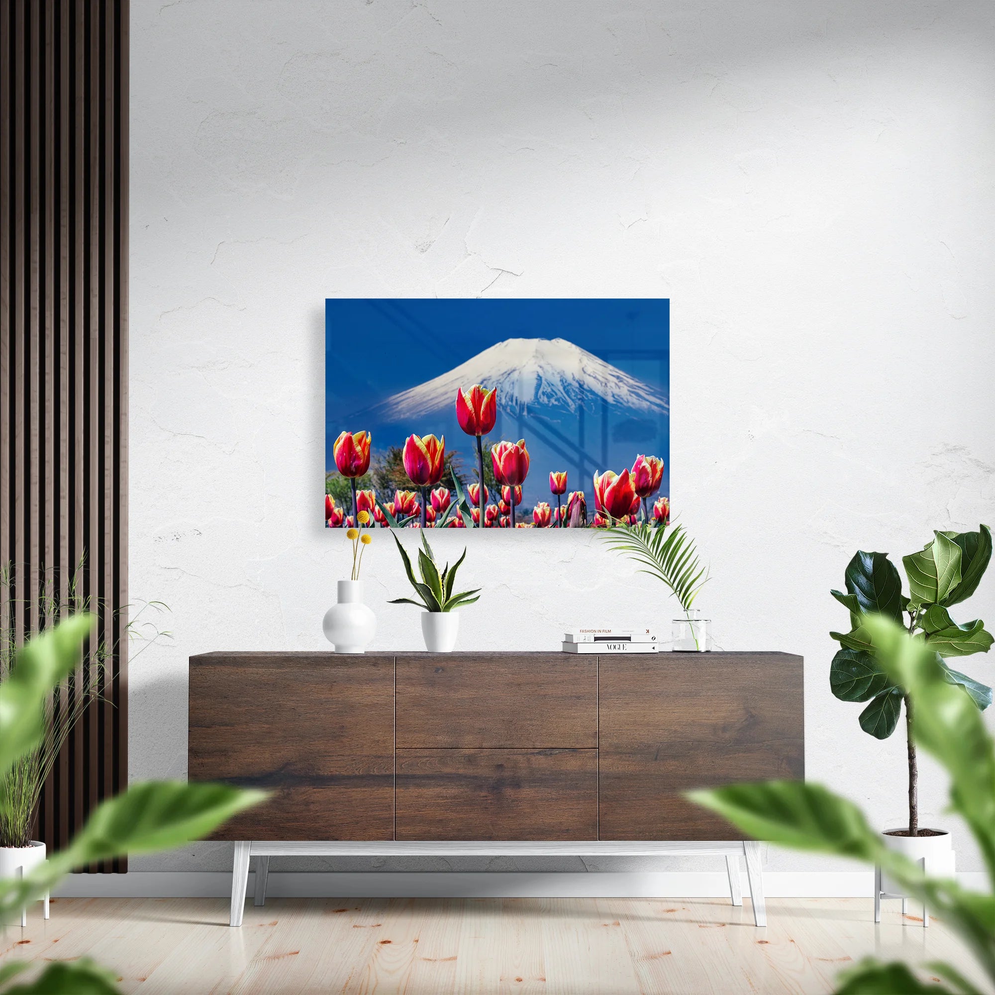 Tulips and Mount Fuji