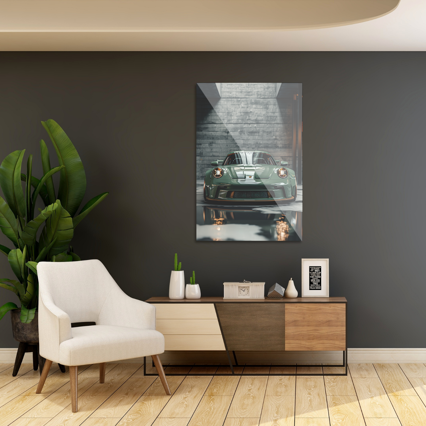 Sage green Porsche Elegance