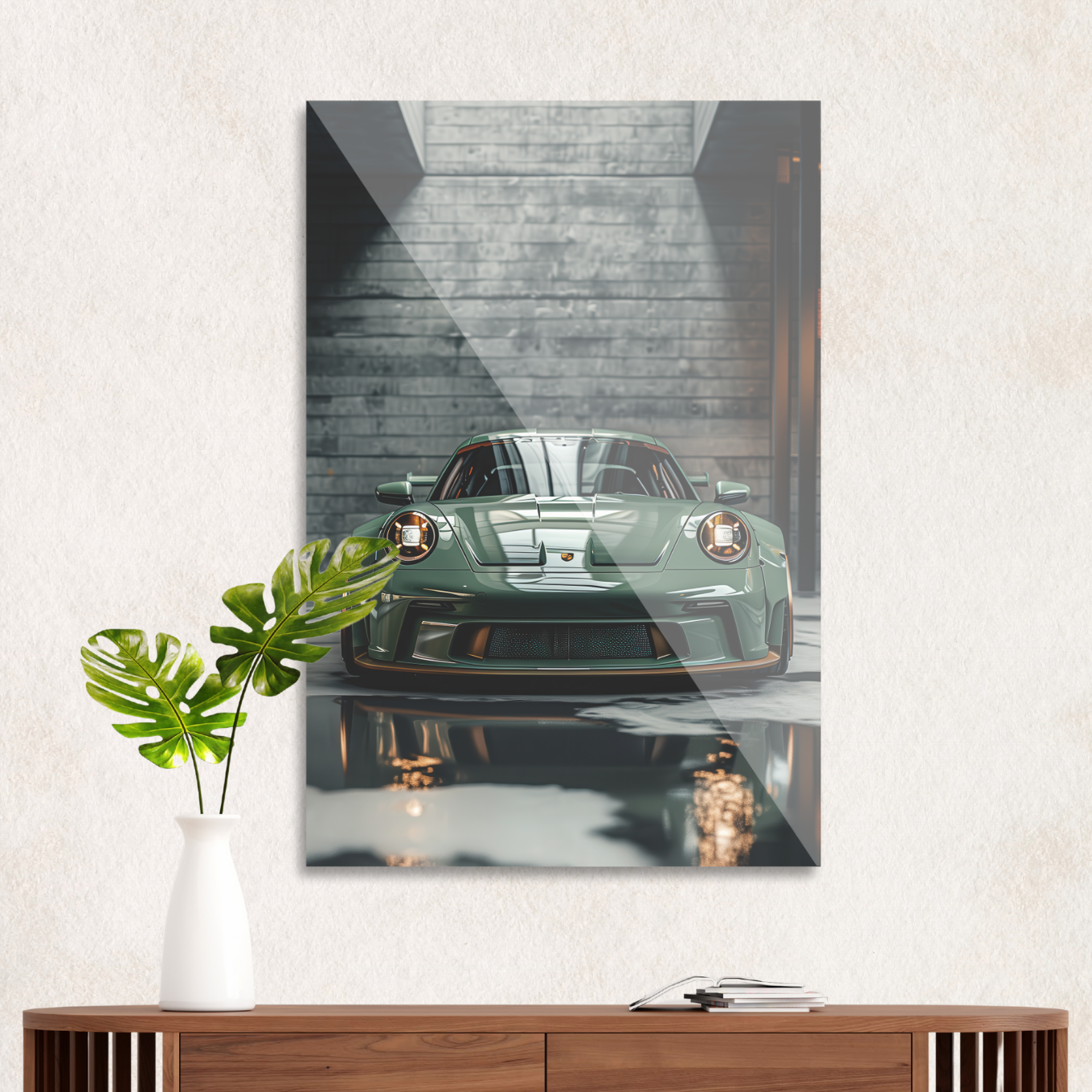 Sage green Porsche Elegance