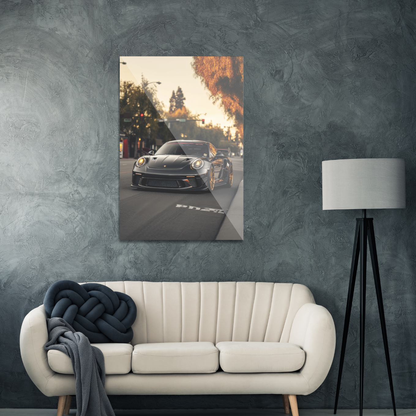 Sort Porsche GT3 i byen