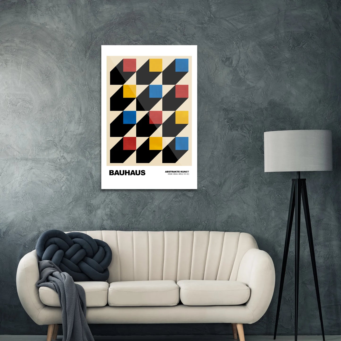 Bauhaus firkantede mønstre