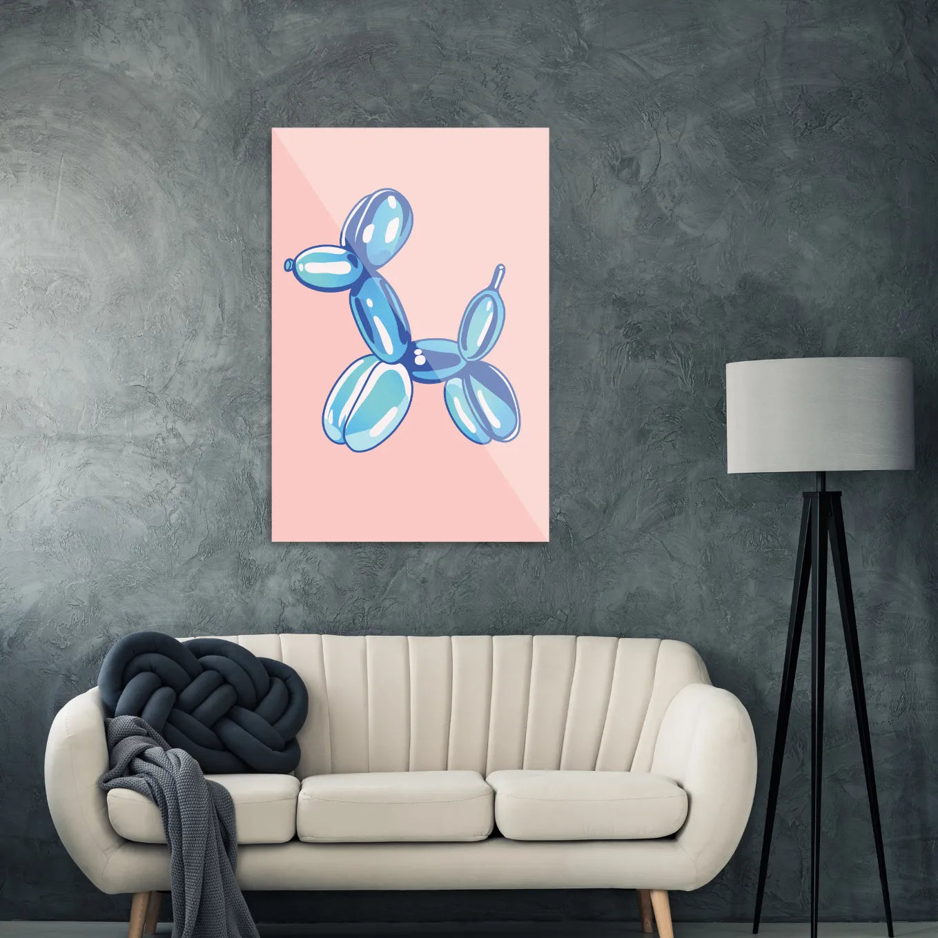 Blue balloon dog