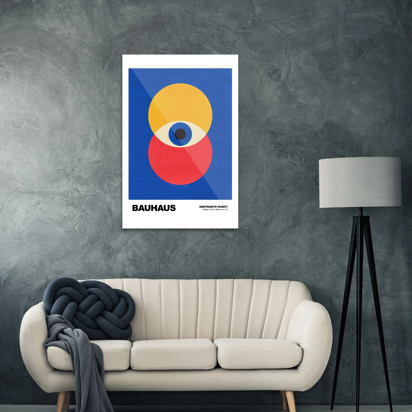 Bauhaus red & yellow eye