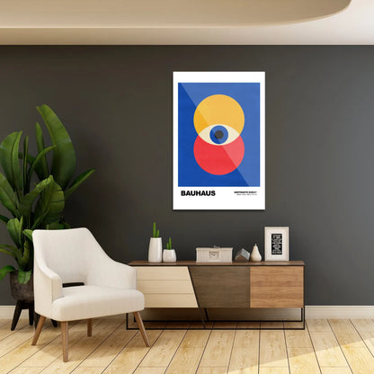 Bauhaus red & yellow eye