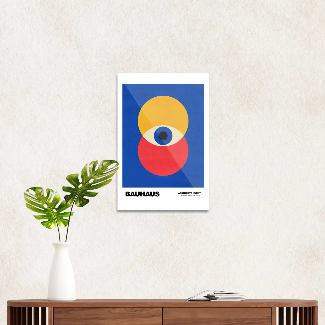 Bauhaus red & yellow eye