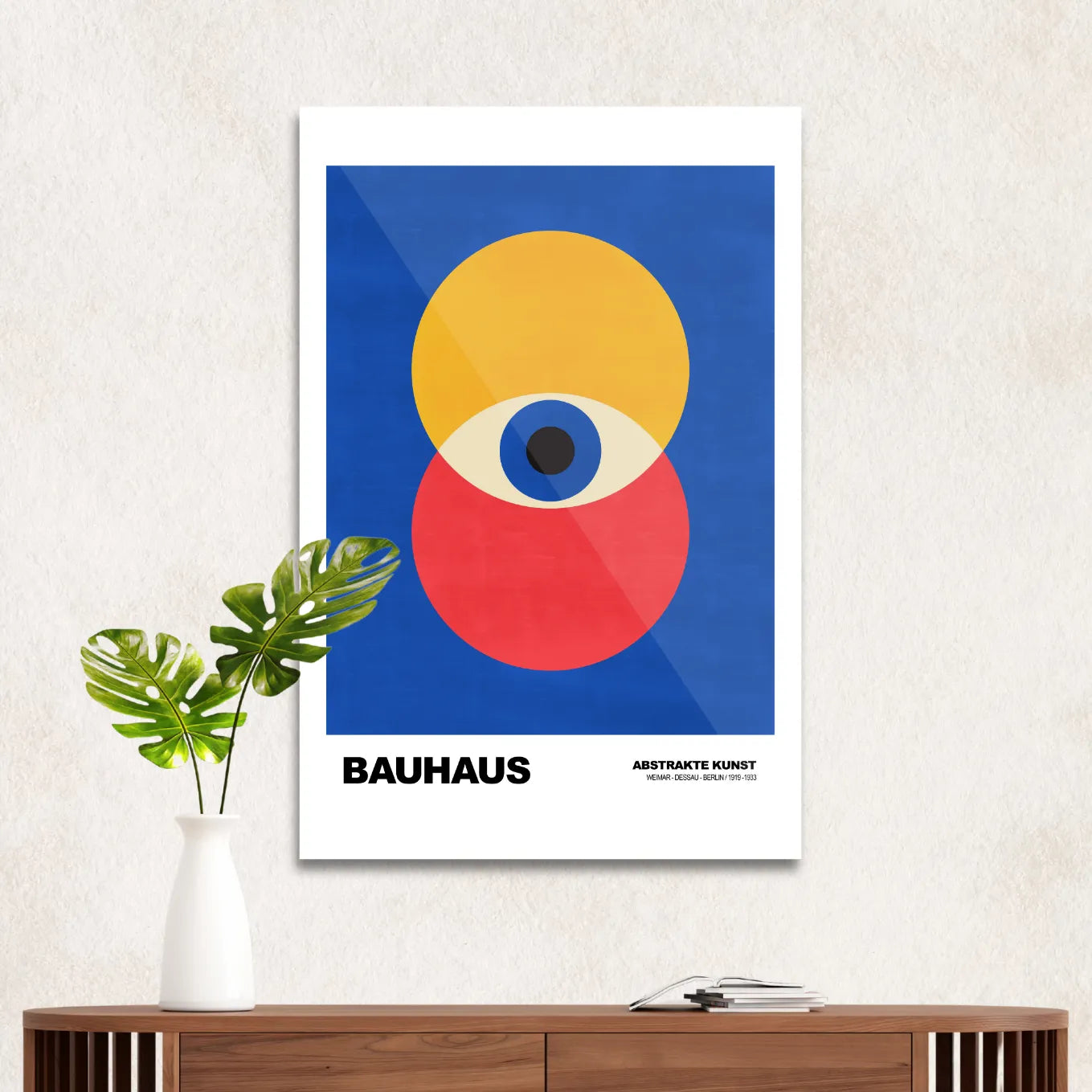 Bauhaus red & yellow eye