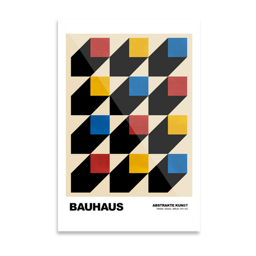 Bauhaus firkantede mønstre