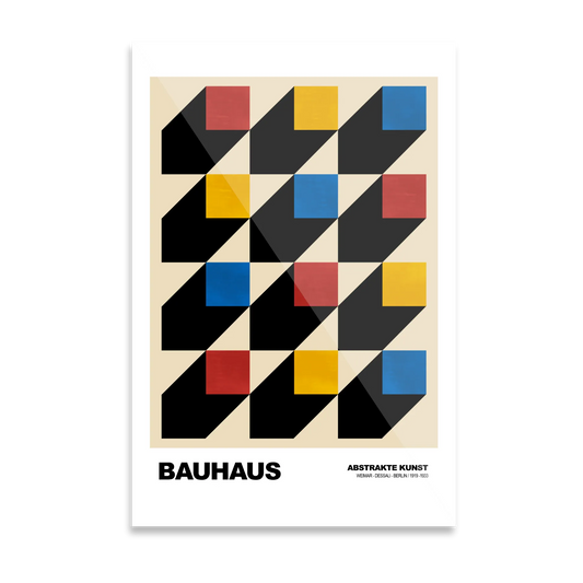 Bauhaus firkantede mønstre