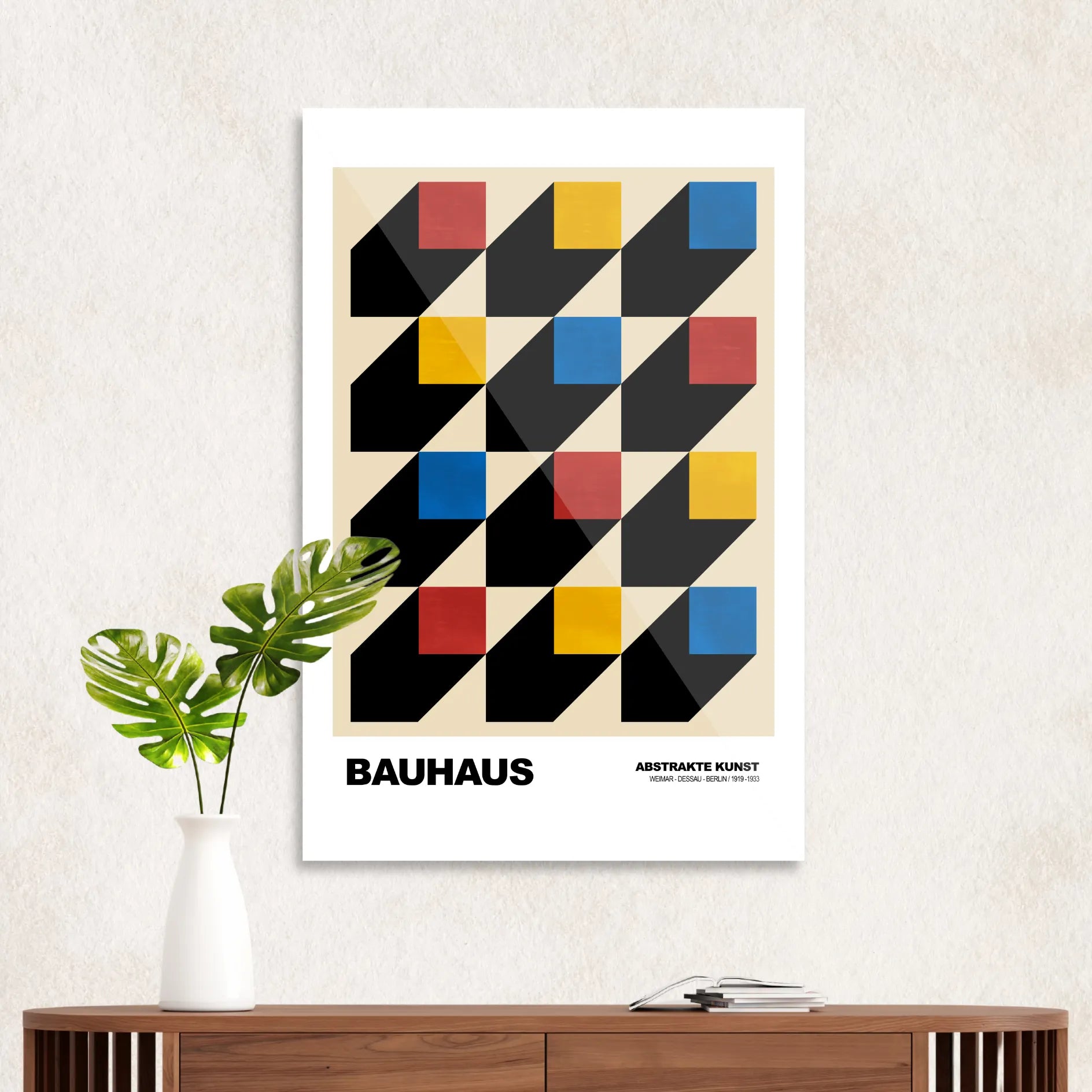 Bauhaus firkantede mønstre