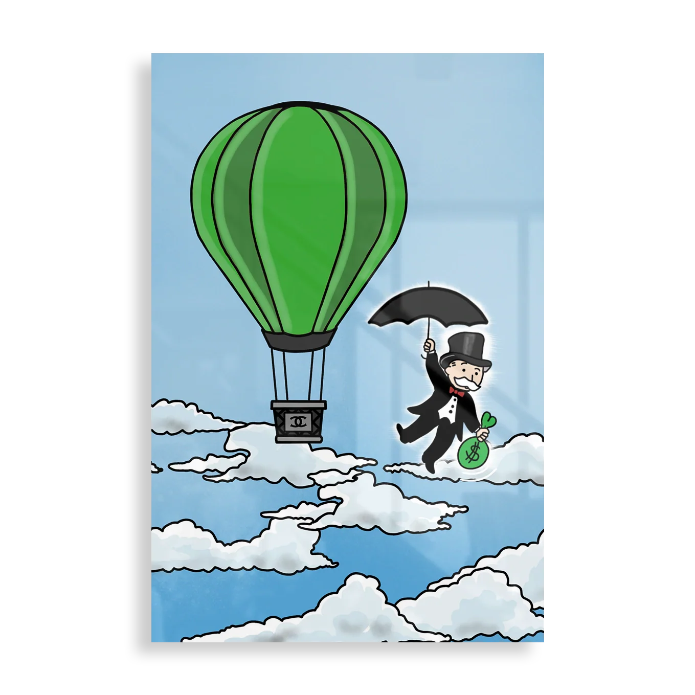 MONOPOLY plakat i metal