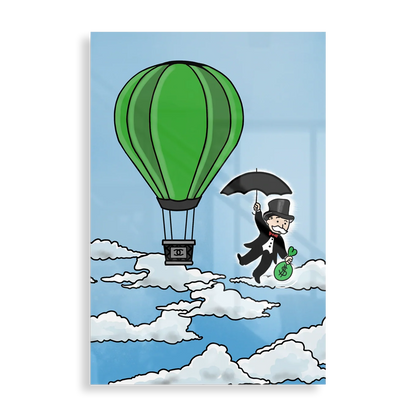 MONOPOLY plakat i metal