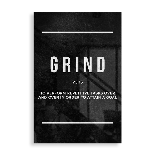 Grind - Plakat i Metal